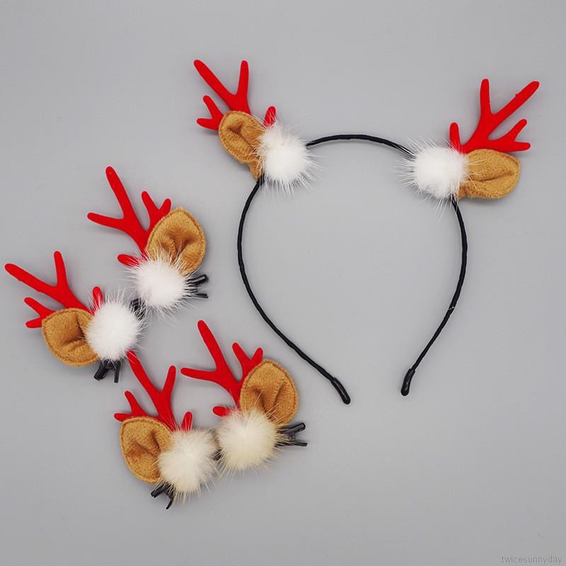 Cài tóc sừng hươu cho bé gái