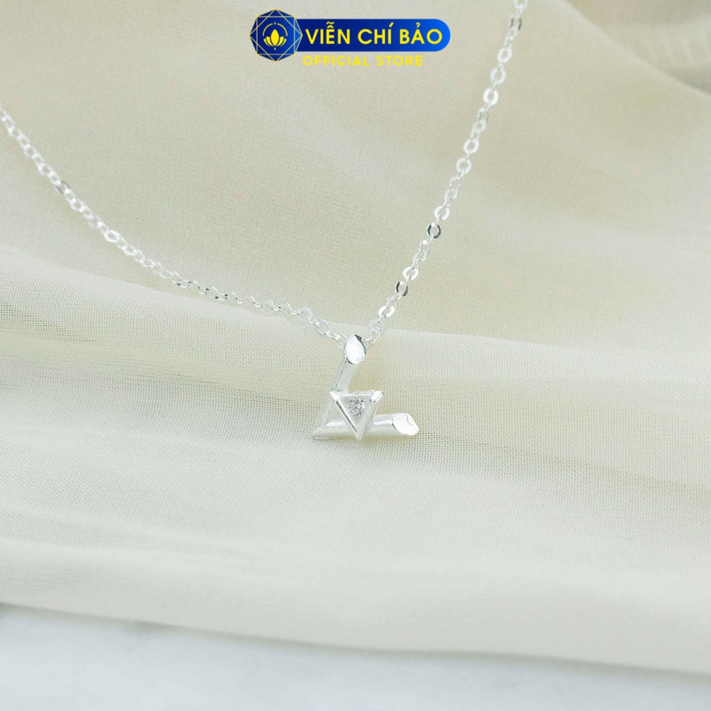 Dây chuyền bạc nữ LV chất liệu bạc 925 thời trang phụ kiện trang sức Viễn Chí Bảo D400805