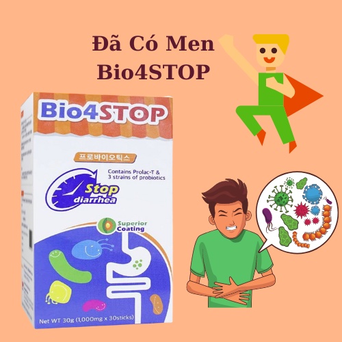 Men vi sinh Bio4STOP - Giúp Bé Tiêu Hóa Tốt, Cân Bằng Hệ Vi Sinh Đường Ruột,Như Tiêu Chảy,Táo Bón