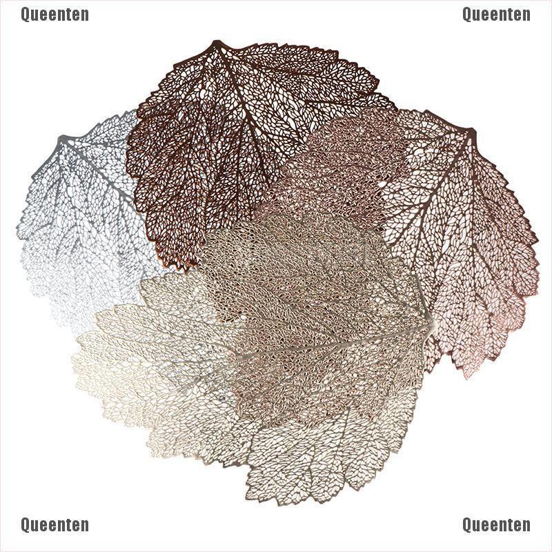 1 Miếng Lót Bàn Ăn Pvc Họa Tiết Lá Cây