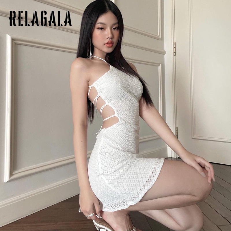 Đầm Hai Dây Hở Lưng Dáng Ôm Thời Trang   Quyến Rũ Cho Nữ