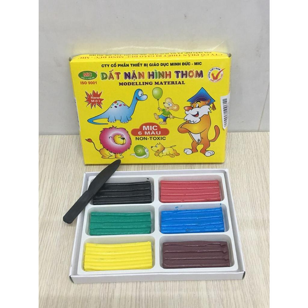 Combo 1 Hộp Đất Nặn thơm MIC Kèm Bộ Khuôn Nhựa 11 Chi Tiết