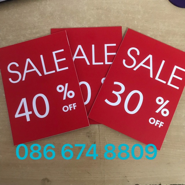 Combo 5 kẹp sale + 5 bảng sale