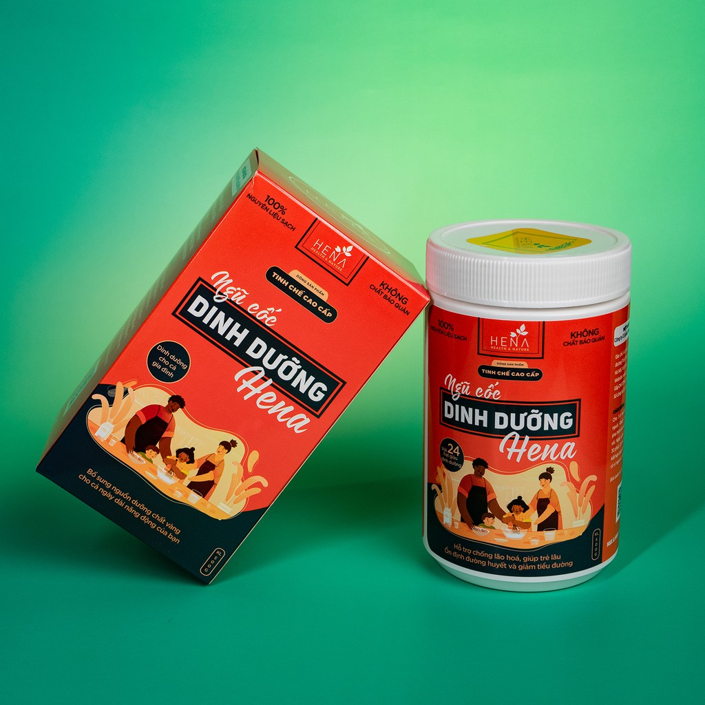 Ngũ Cốc Dinh Dưỡng Cao Cấp Hena 500g, Ngũ Cốc Ăn Sáng Dành Cho Cả Gia Đình | BigBuy360 - bigbuy360.vn