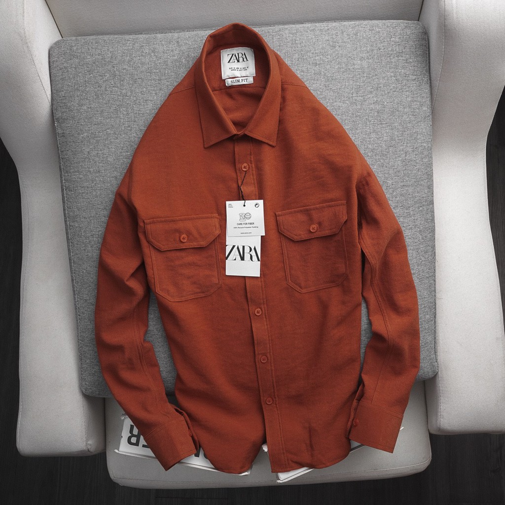 [ZARA] Áo sơ mi Nam dài tay [BAO ĐỔI TRẢ] NHUNG cực phong cách | BigBuy360 - bigbuy360.vn
