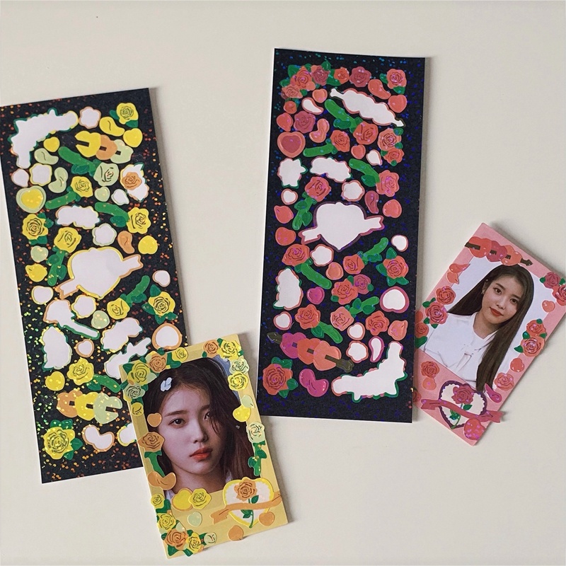 Sticker Dán Trang Trí Hình Hoa Hồng Romantic Roses Confetti