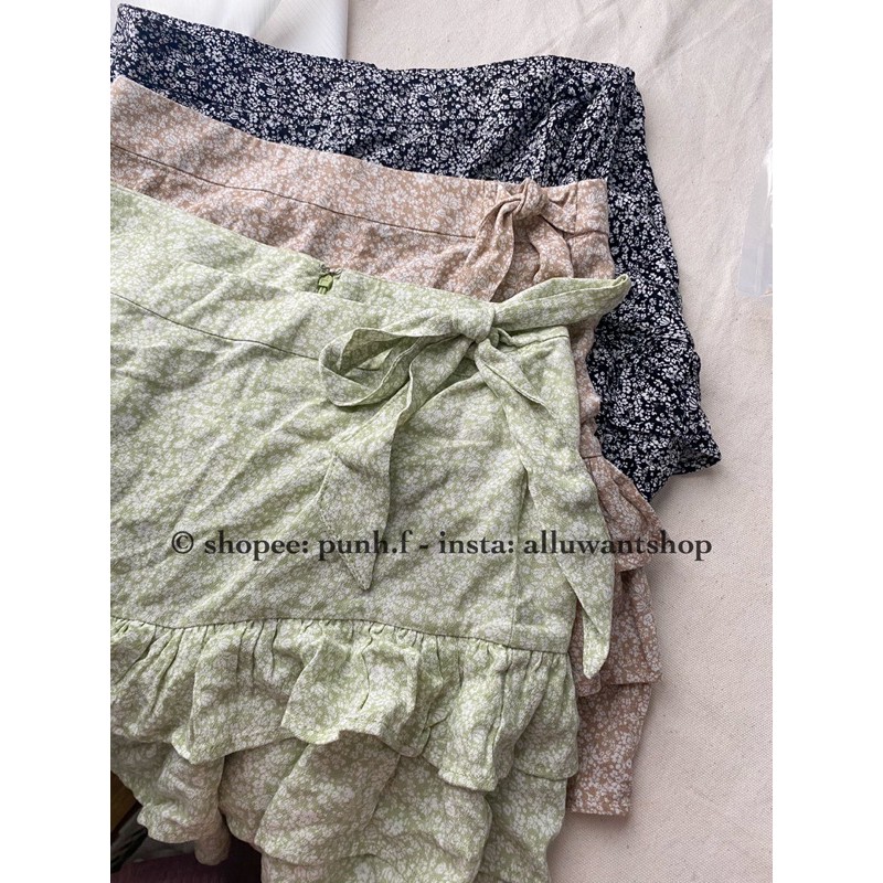 Chân váy hoa F21 Ruffle Skirt VNXK