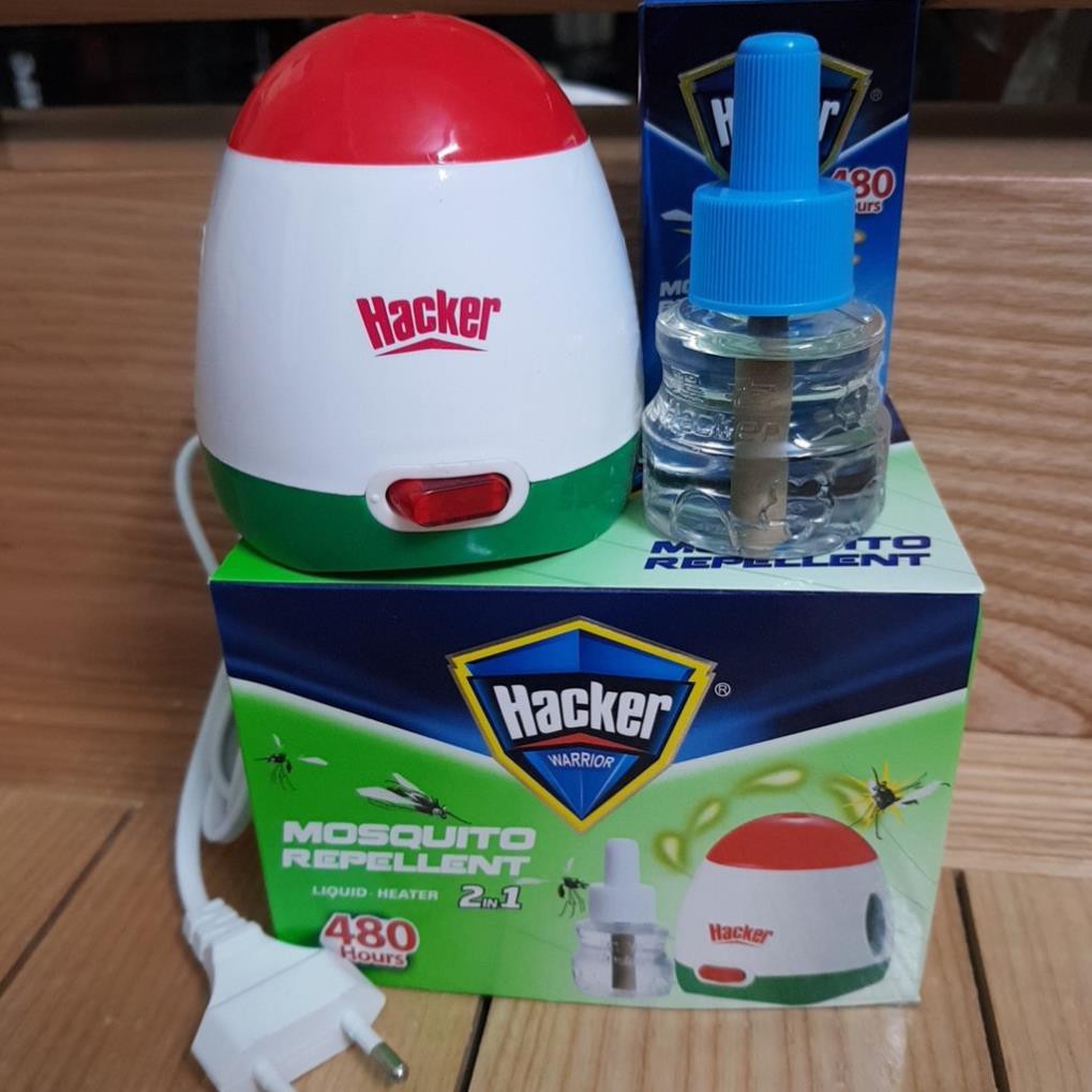 [GIÁ SẬP SÀN] MÁY ĐUỔI MUỖI XÔNG TINH DẦU HACKER ( tặng kèm 1 lọ tinh dầu)