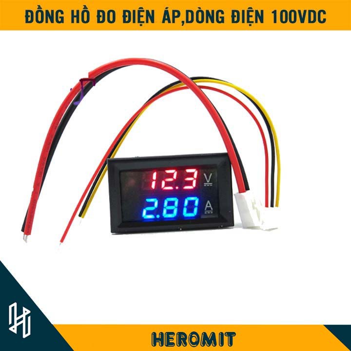 Đồng Hồ Đo Điện Áp , Dòng Điện 0-100VDC