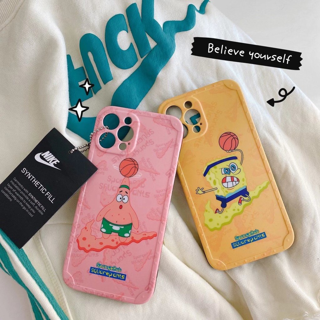 SpongeBob Ốp điện thoại màu nhám in họa tiết hoa cúc cho Iphone12 12min 12promax 7 7Plus 8 X XR XSmax 11 11Pro Max Ốp iphone | BigBuy360 - bigbuy360.vn
