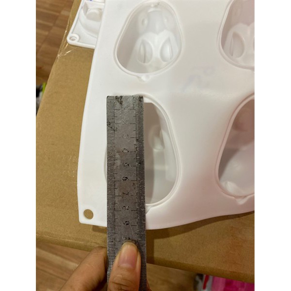 Khuôn Silicone động vật Vĩ Thỏ 6 Thỏ 7.5Cm Con