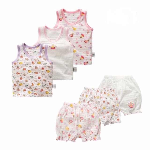Combo 3 bộ xuất nhật bé gái