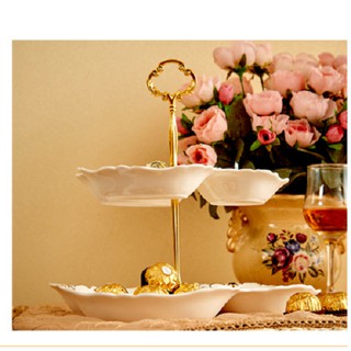 Khay đựng bánh kẹo 2 tầng