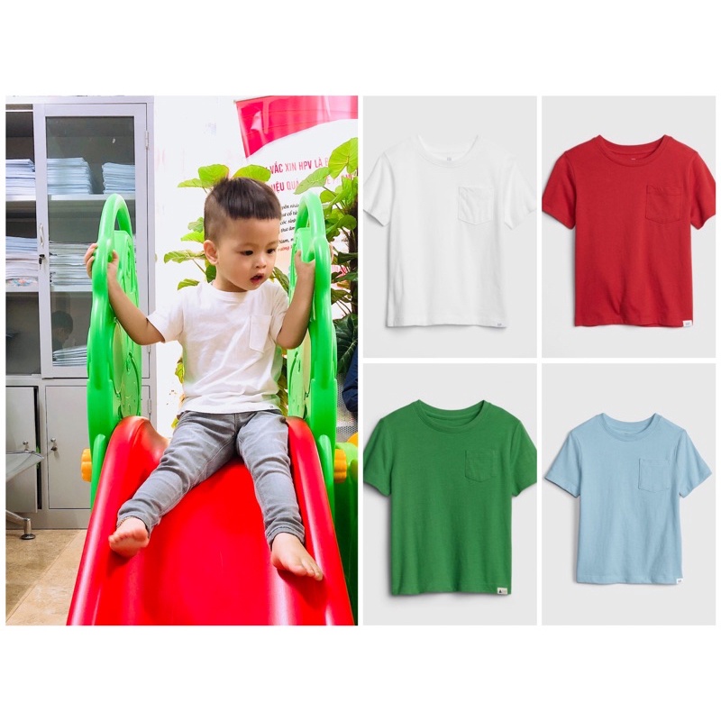 Set 3 chiếc áo thun Baby G.A.P chất 100% cotton mềm mại cho bé từ 12 tháng đến 5 tuổi