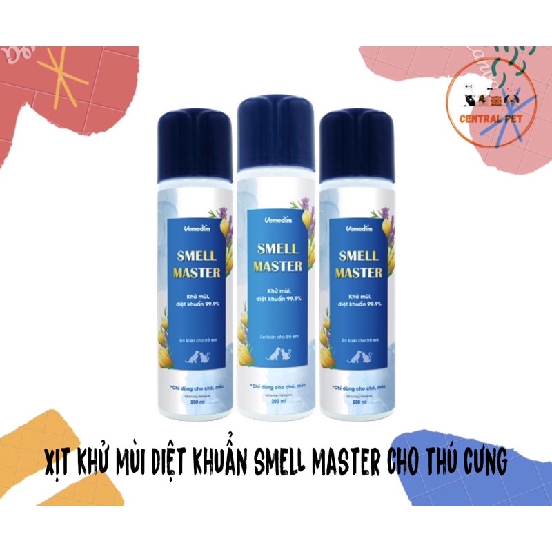 Xịt khử mùi diệt khuẩn Smell Master cho thú cưng