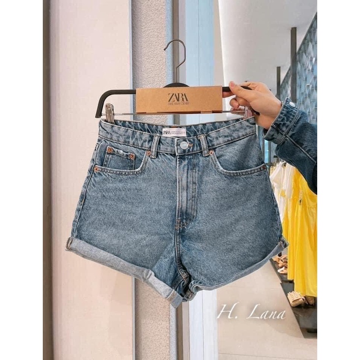 Quần đùi nữ jean lưng cao bò cạp cao QSJ001