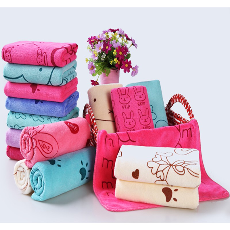 Bộ 5 Khăn Tắm Siêu Mềm Hàn Quốc BHOME size lớn 50x100cm ( Nhiều mẫu)