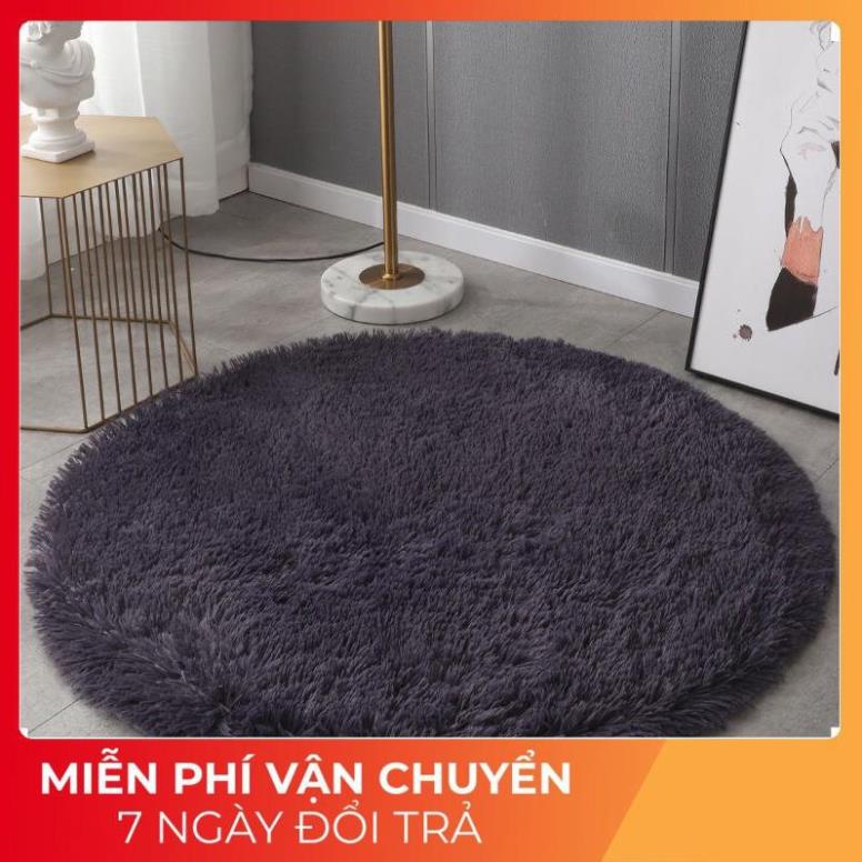 Thảm lông tròn trải sàn, thảm Lông Loang Tròn Trang Trí Chụp Hình Quần Áo - Đầm Váy - Mỹ phẩm