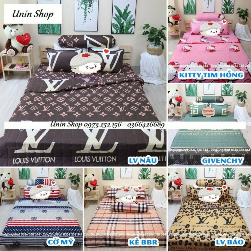 (Freeship50k nhiều mẫu đẹp) Ga bọc nệm, drap bo chun kích thước 2mx2m2 kèm 2 áo gối chất Poly cotton - Hàng đẹp