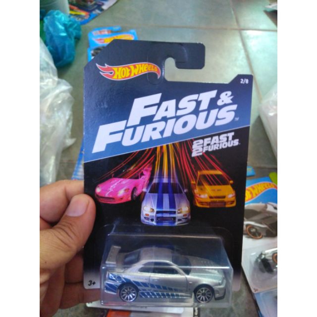 xe Hot Wheels Nissan Skyline GTR R34 series Fast & Furious