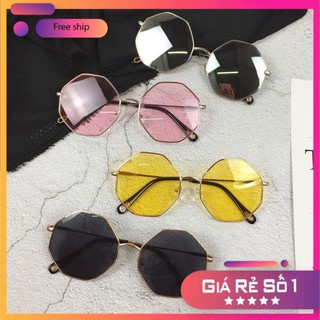 [FREESHIP EXTRA] Mắt Kính Ulzzang Hàn Quốc Hot Trend - Gọng Kính Mát Nữ Đa Giác