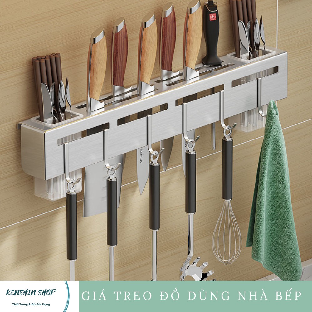 Giá Cài Dao, Giá Treo Đồ Nhà Bếp Bằng Inox Không Gỉ Tiện Lợi Đa Năng NANALI STORE