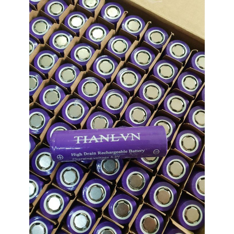 pin li-ion 18650 TIANLVN 3.7V 2200 mah xả 15C