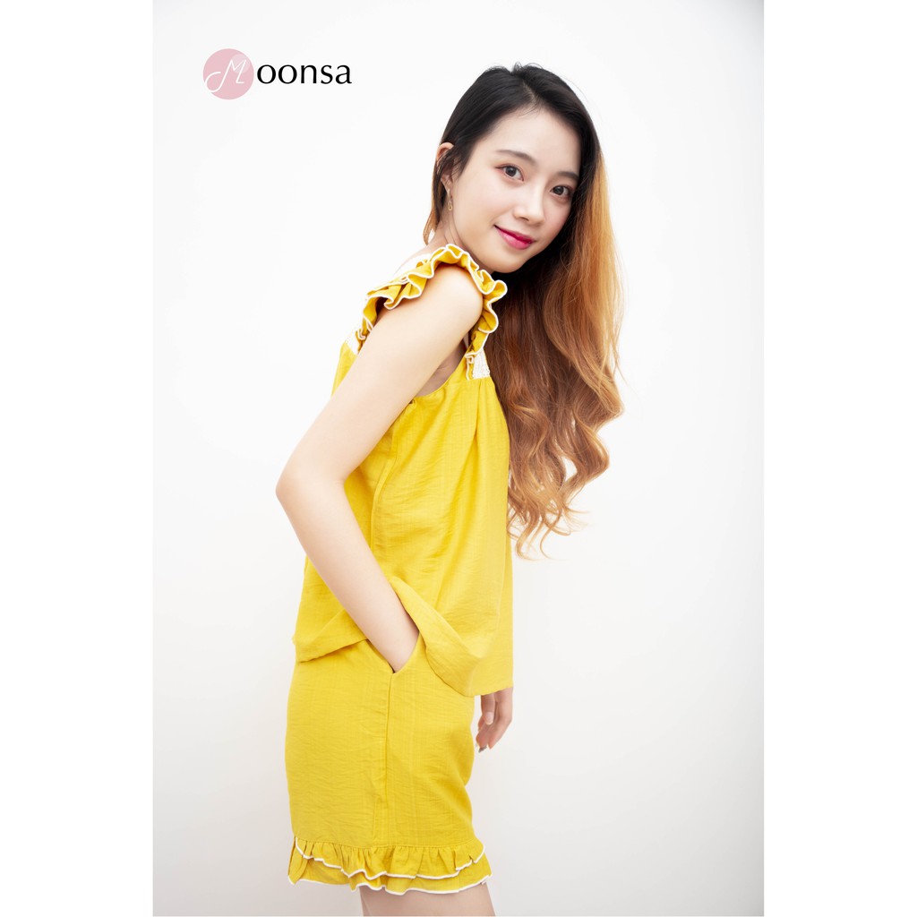 Đồ ngủ Bèo Cánh Vàng [Moonsa][Lụa] | BigBuy360 - bigbuy360.vn