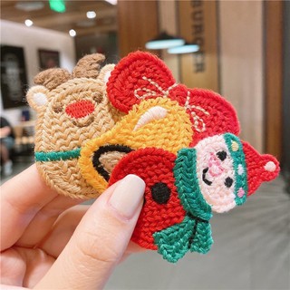 Set 2 Kẹp tóc len giáng sinh noel cho bé KT11
