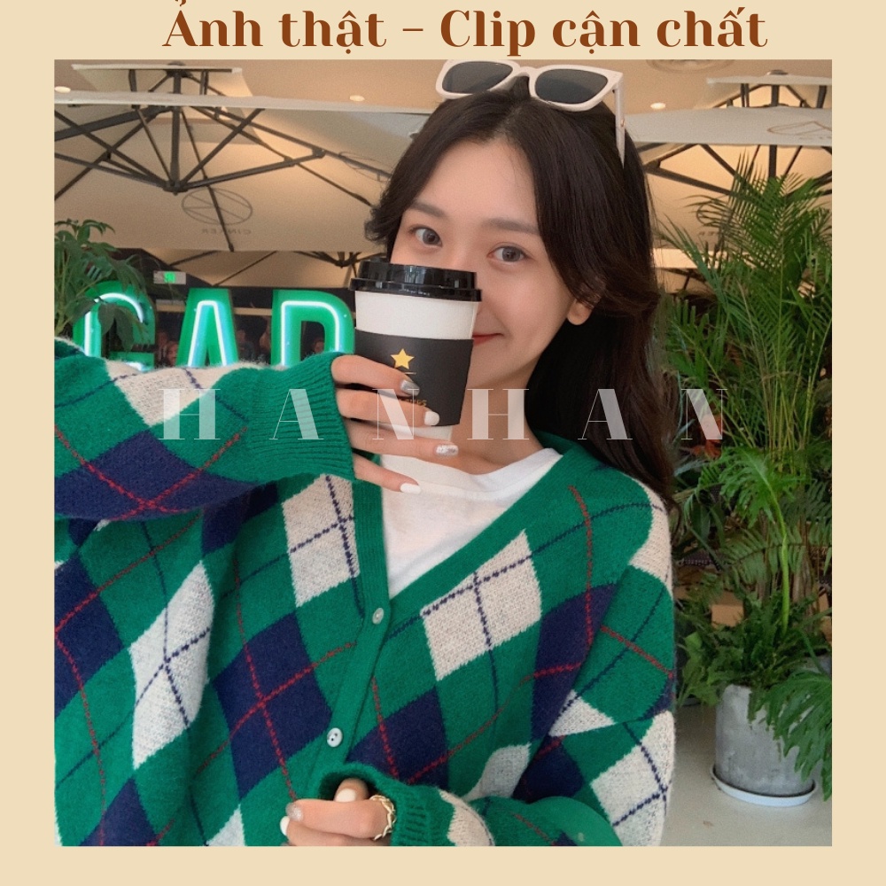 Áo khoác cardigan nữ len dày nâu vintage phong cách ulzzang Hàn Quốc C4 | BigBuy360 - bigbuy360.vn