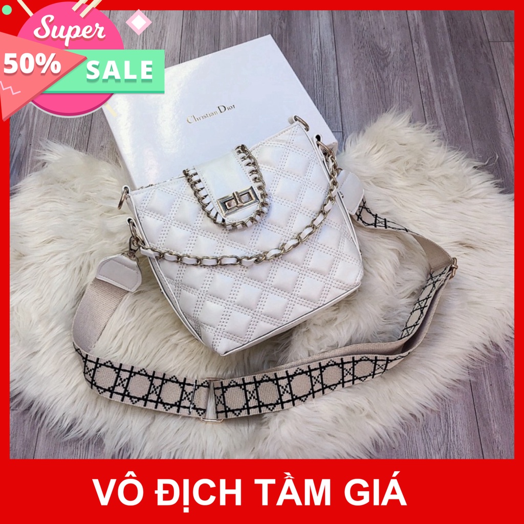 [Gía Hủy Diệtt] Túi xách nữ đeo chéo ô trám thời trang chất da pu mềm