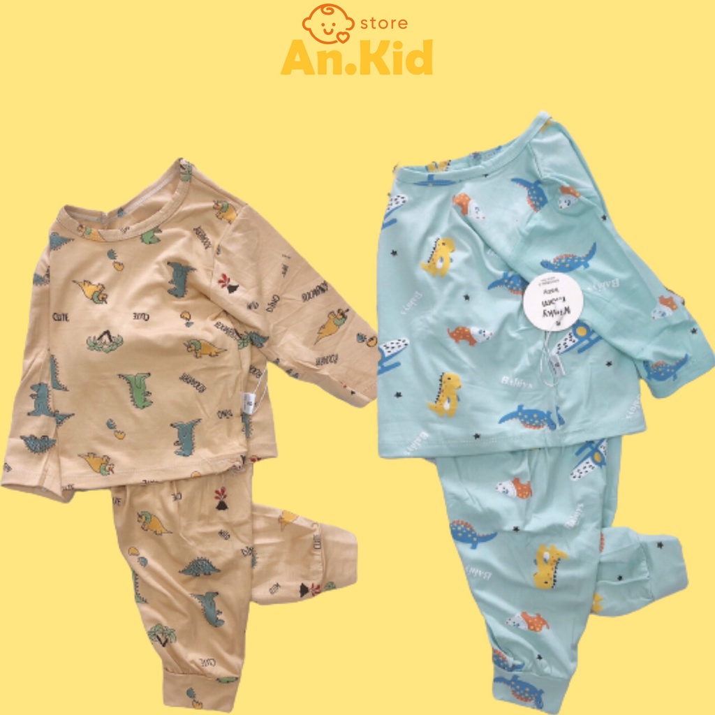 Bộ Đồ Dài Bé Trai, Bé Gái Size Lớn Minky Mom Vải Thun Lạnh Mềm Mỏng, Chất Mát, Bộ Mặc Nhà Cho Bé Thu Đông AN.KID