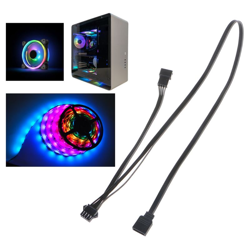 Dây Cáp Nối Dài 12v 4pin Rgb Cho Bo Mạch Chủ Giga / Microstar / A-Sus Rgb