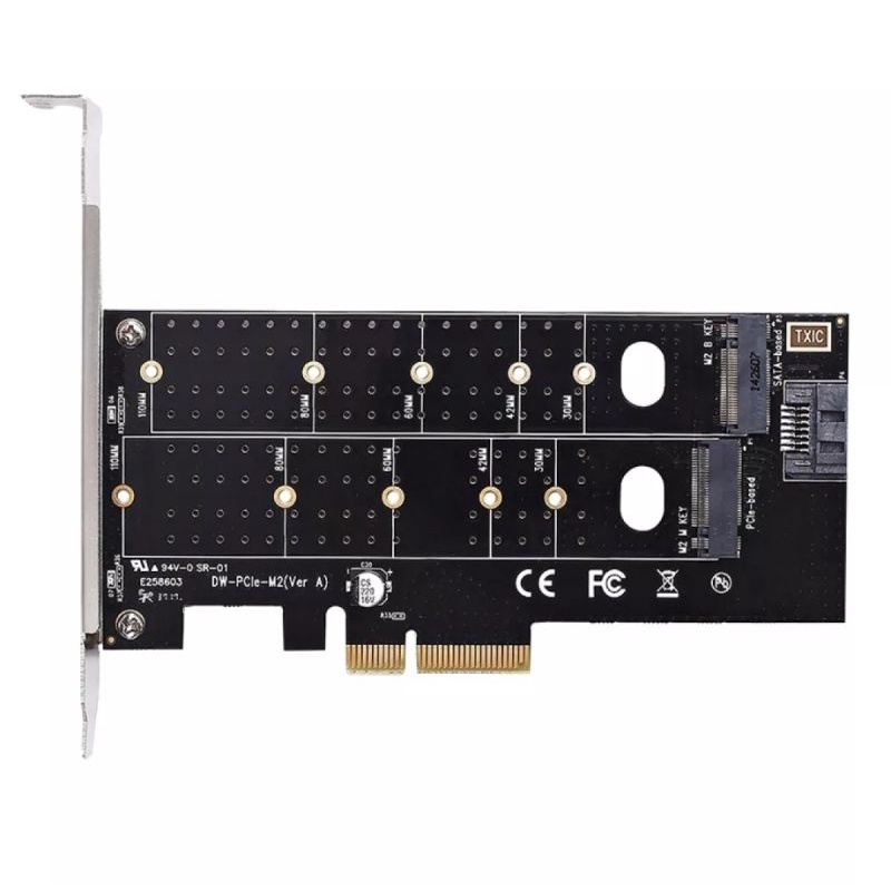 Thẻ chuyển đổi SSD Pcie 4x sang NGFF B-key+M-key M2 NGFF+NVME B-key.Giao diện PCIE adapter thẻ | BigBuy360 - bigbuy360.vn