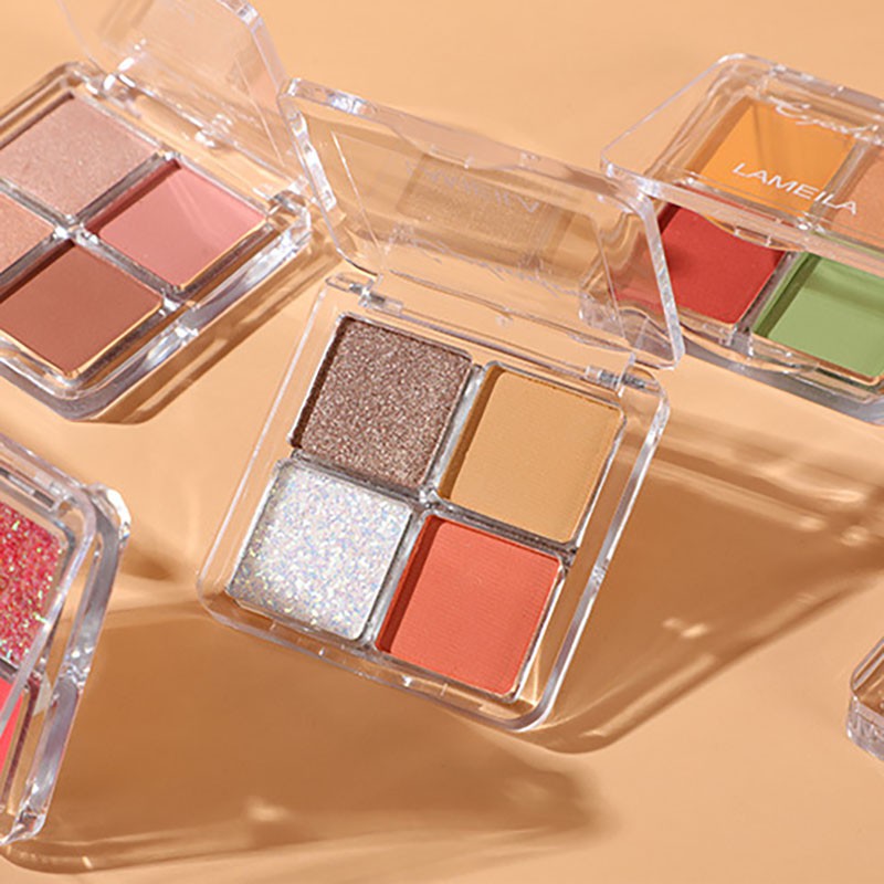 Bảng Phấn Mắt 4 Màu Lì / Nhũ Ngọc Trai Lấp Lánh Chống Thấm Nước | BigBuy360 - bigbuy360.vn