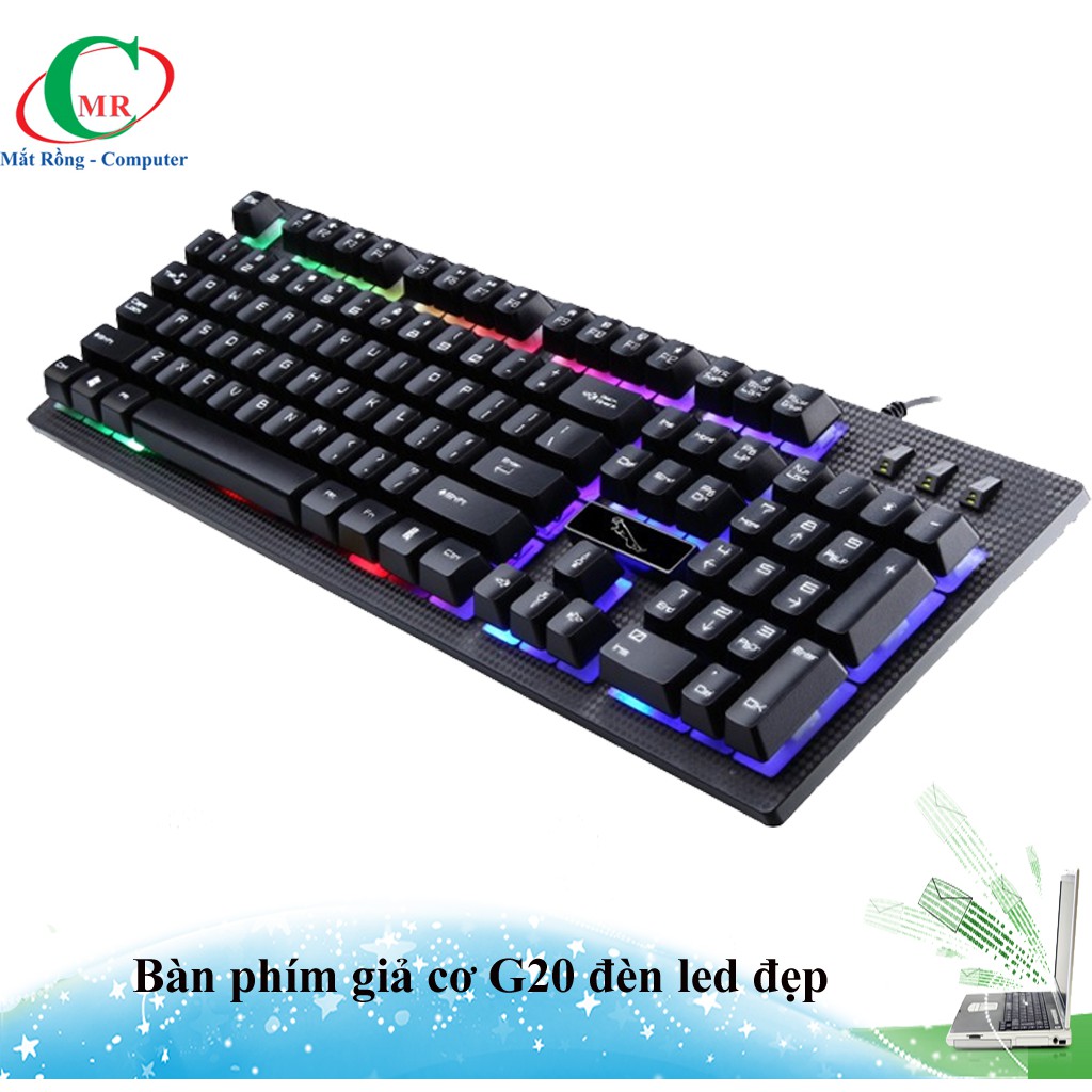 Bàn phím G20 LED giả cơ game chuyên dụng