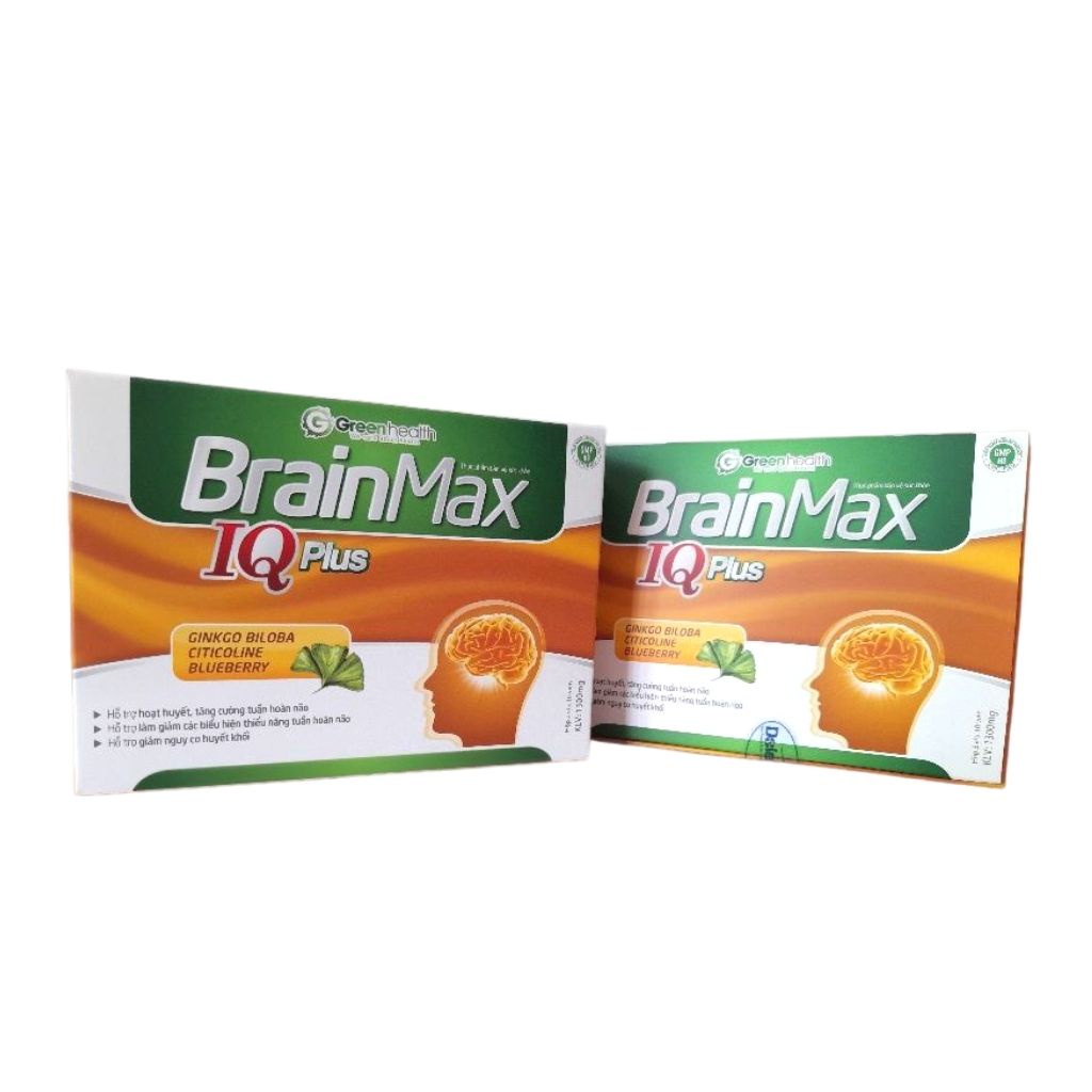✅ Brain Max IQplus Bổ não hoạt huyết tăng cường tuần hoàn não ngủ ngon giảm tê nhức