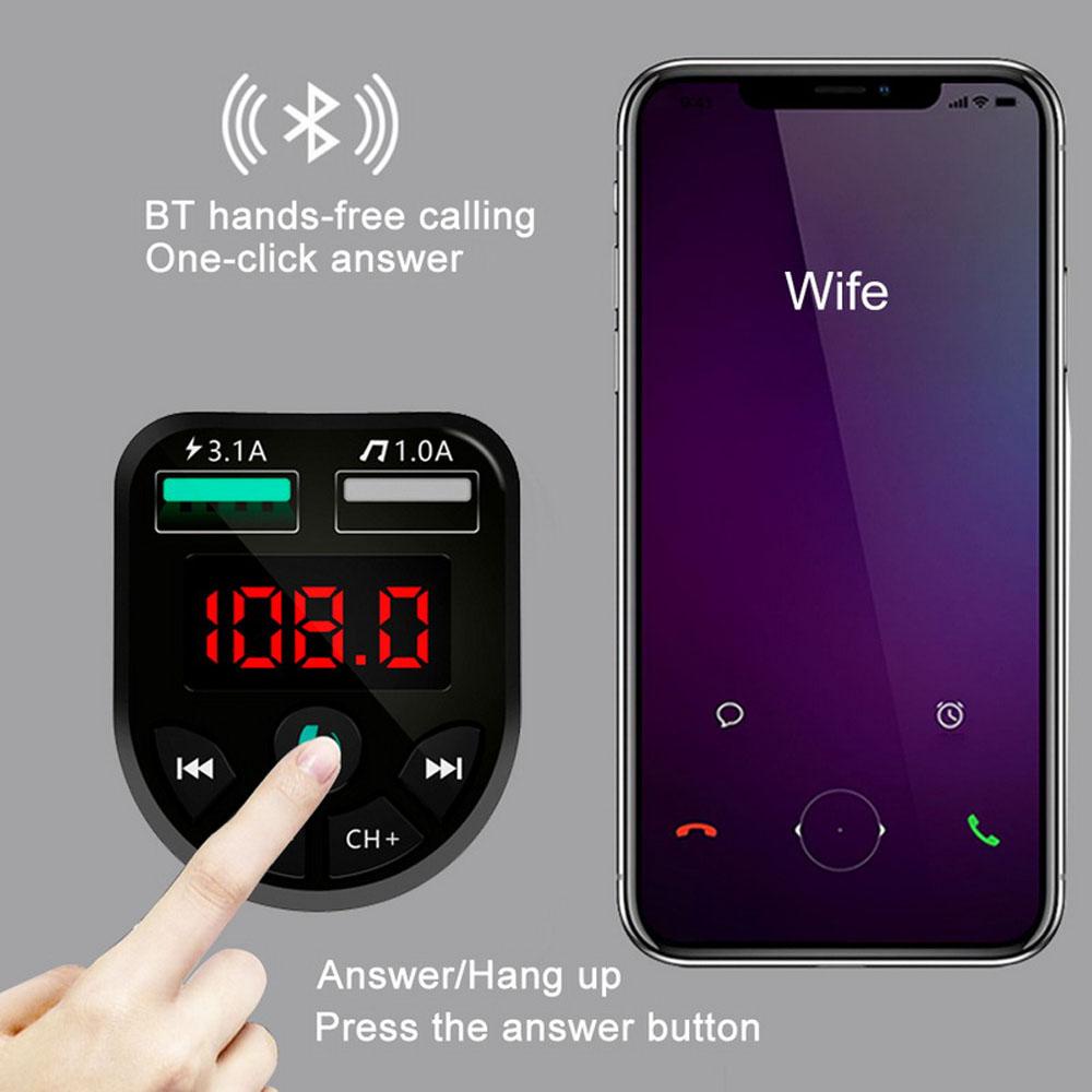 Thiết Bị Thu Phát Âm Thanh MP3 FM 2 Cổng USB Chất Lượng Cao Cho Xe Hơi NICKOLAS