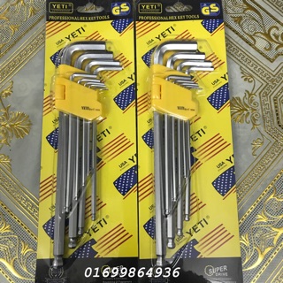 Bộ lục giác hệ mét đầu bi yeti