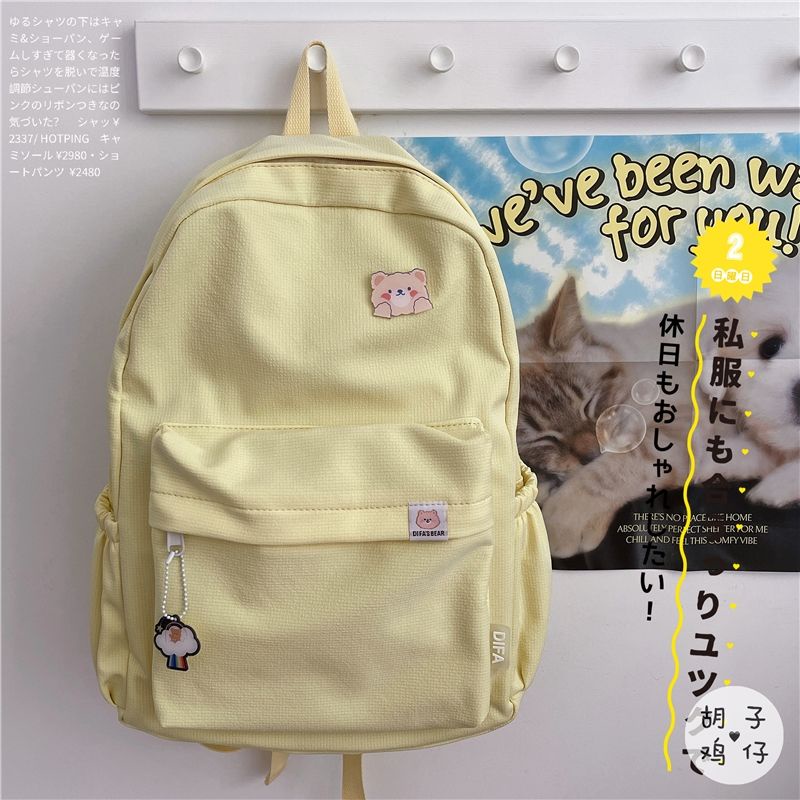 Ba Lô Đi Học Cỡ Lớn Hình Gấu Dễ Thương Phong Cách Nhật Hàn Cho Nữ