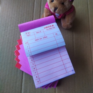 Compo 10 cuốn Order có kẻ size nhỏ 7x10