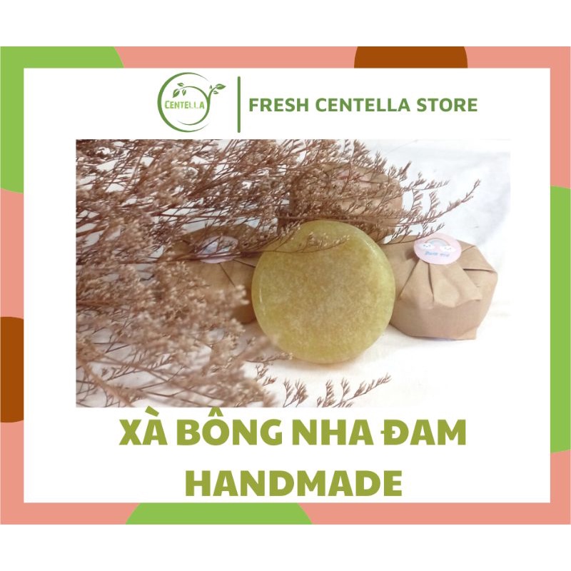 Xà Bông Handmade Nha Đam Dầu Dừa Giúp Dưỡng Ẩm Trắng Sáng Da 100% Tự Nhiên