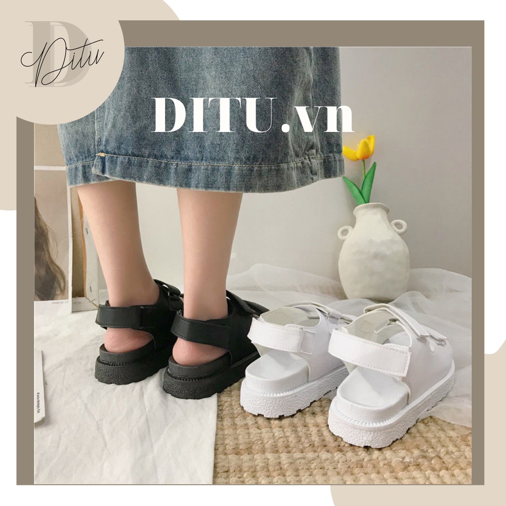 Dép Sandal Nữ Đi Học Độn Để Phong Cách Ulzzang ,Giày Thời Trang Nữ Giá Rẻ