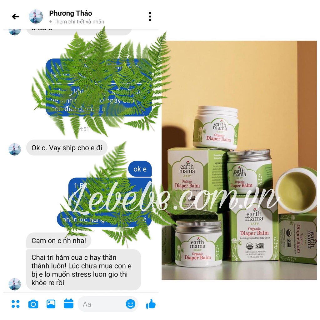 Kem hăm cho bé từ sơ sinh Earth Mama Diaper