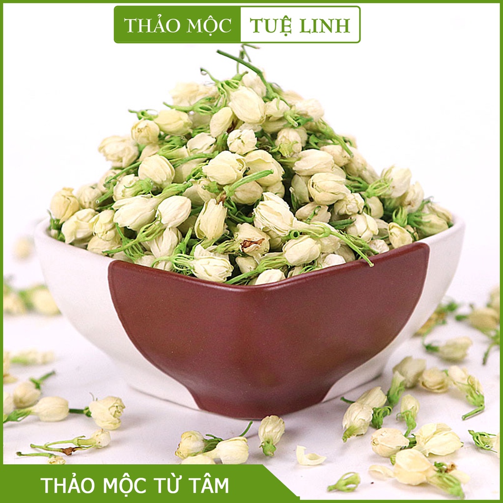 Trà Hoa Nhài (Hoa Lài) 100gr ❤️Freeship❤️ Sấy lạnh Nguyên Bông Trắng Đẹp Thượng Hạng giảm căng thẳng giảm Cholesterol
