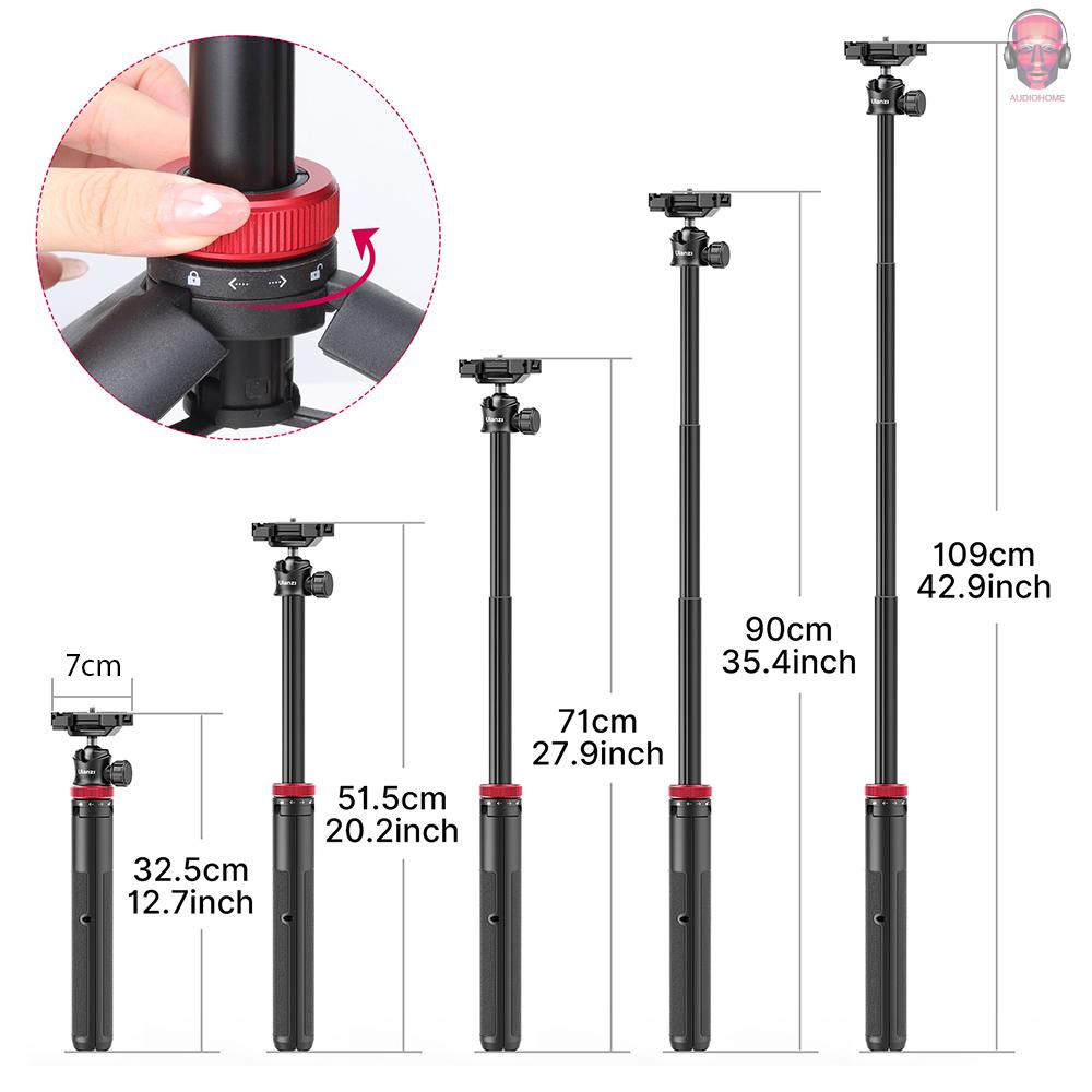 Giá đỡ ba chân Ulanzi MT-44 mini có thể kéo dài linh hoạt đầu xoay 360 độ chịu lực nặng 1.5kg cho điện thoại/ máy ảnh