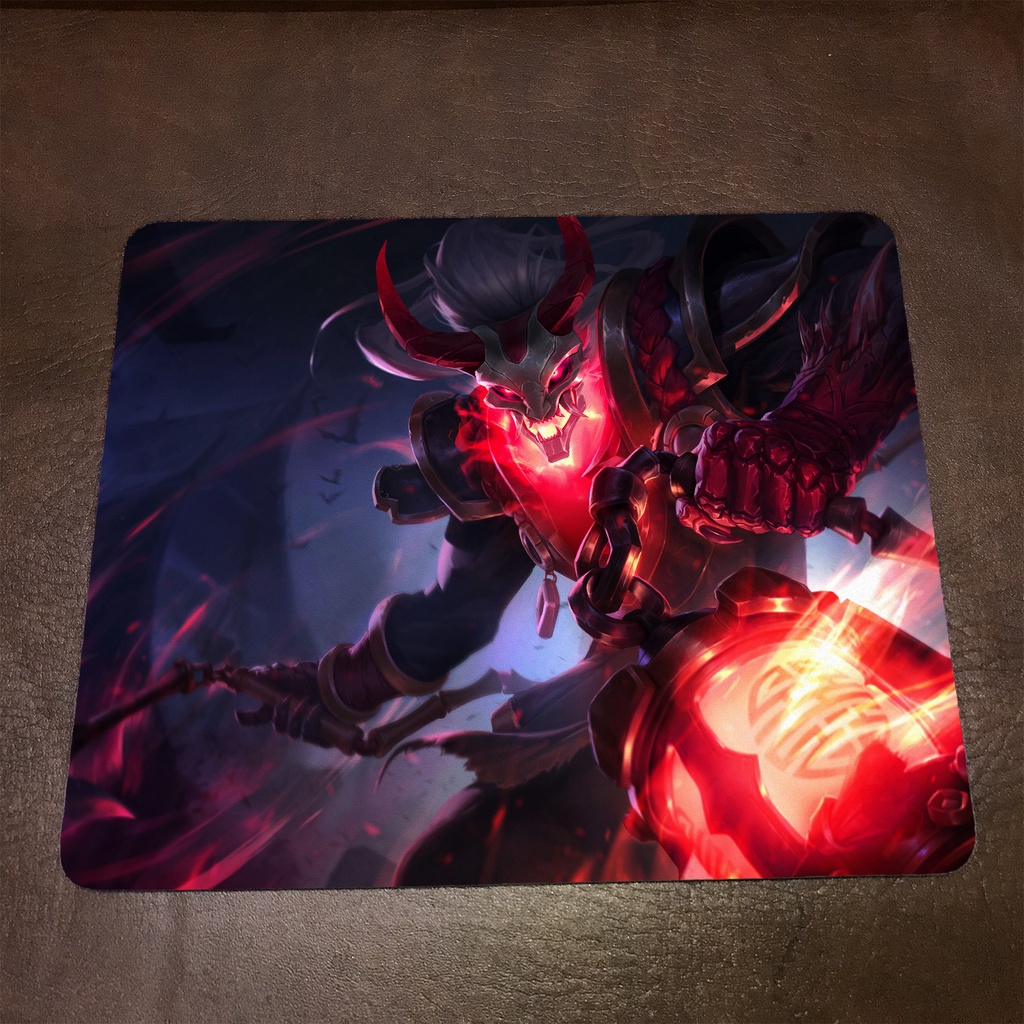 Lót chuột máy tính League of Legends THRESH - Mẫu 1 Mousepad cao su êm ái, nhận in theo yêu cầu