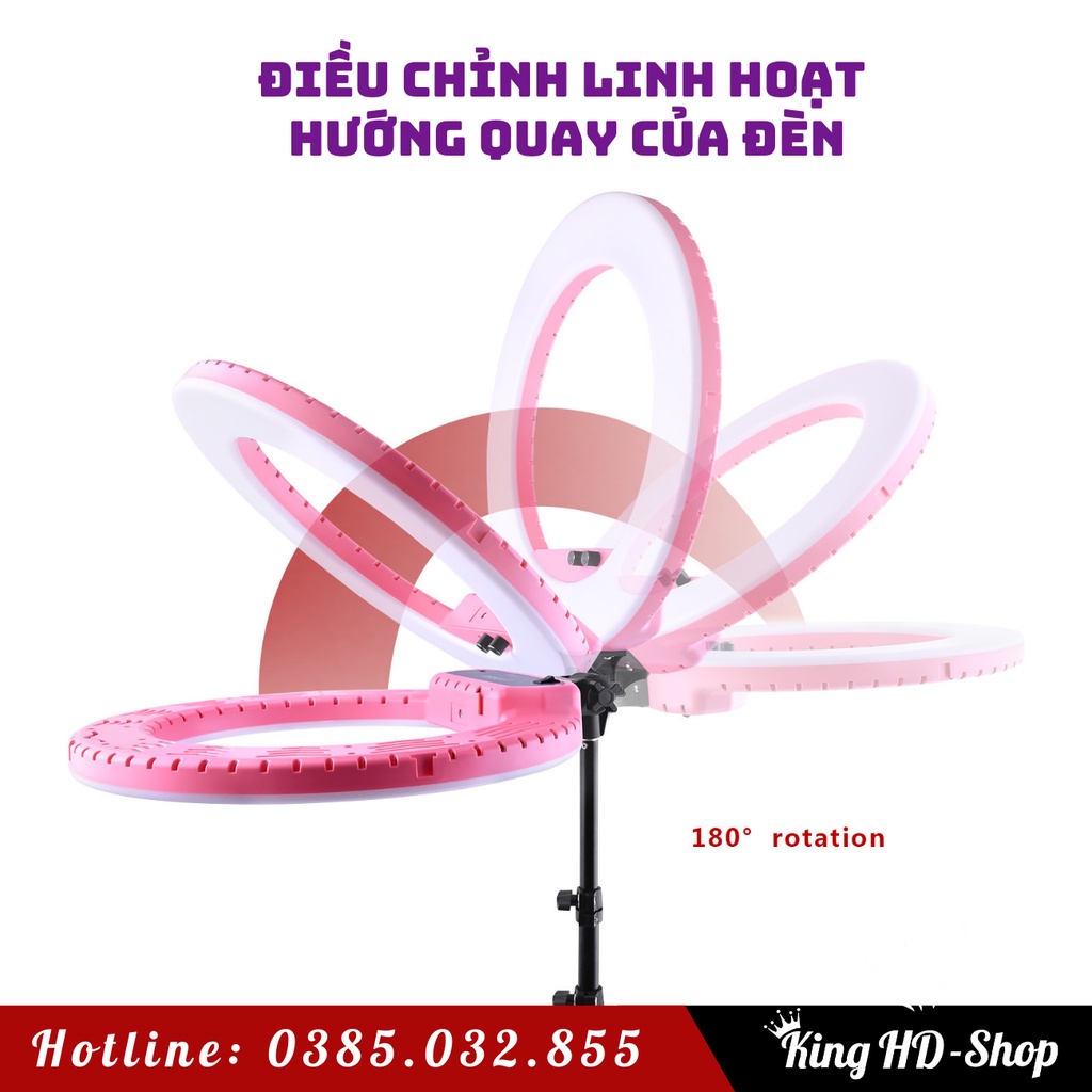 Đèn phun xăm chuyên dụng livestream, nối mi, make up, chụp ảnh chuyên nghiệp hàng cao cấp