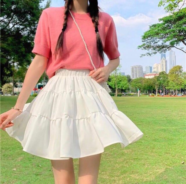 (ẢNH THẬT) CHÂN VÁY LỤA 2 LỚP LƯNG THUN CAO THỜI TRANG SIÊU HOT HIT-GIÁ RẺ VÔ ĐỊCH | BigBuy360 - bigbuy360.vn