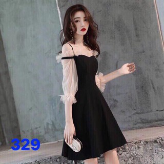 Đầm tay ống voan bánh bèo
